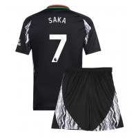 Camisa de Futebol Arsenal Bukayo Saka #7 Equipamento Secundário Infantil 2024-25 Manga Curta (+ Calças curtas)